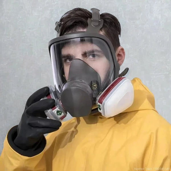 Full Face Respirator Mask 6800 🎭 Shields from Polluted Air | Comfortable and Anti-Fog Design